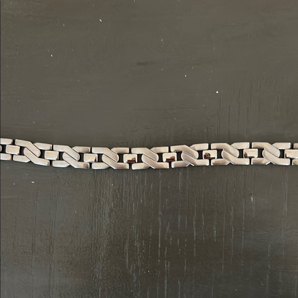 Men's Silver Chain Bracelet - Picture 7 of 7
